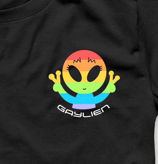 Camiseta - Gaylien 👽🏳️🌈